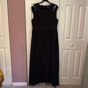 Black Jumpsuit with Skirt